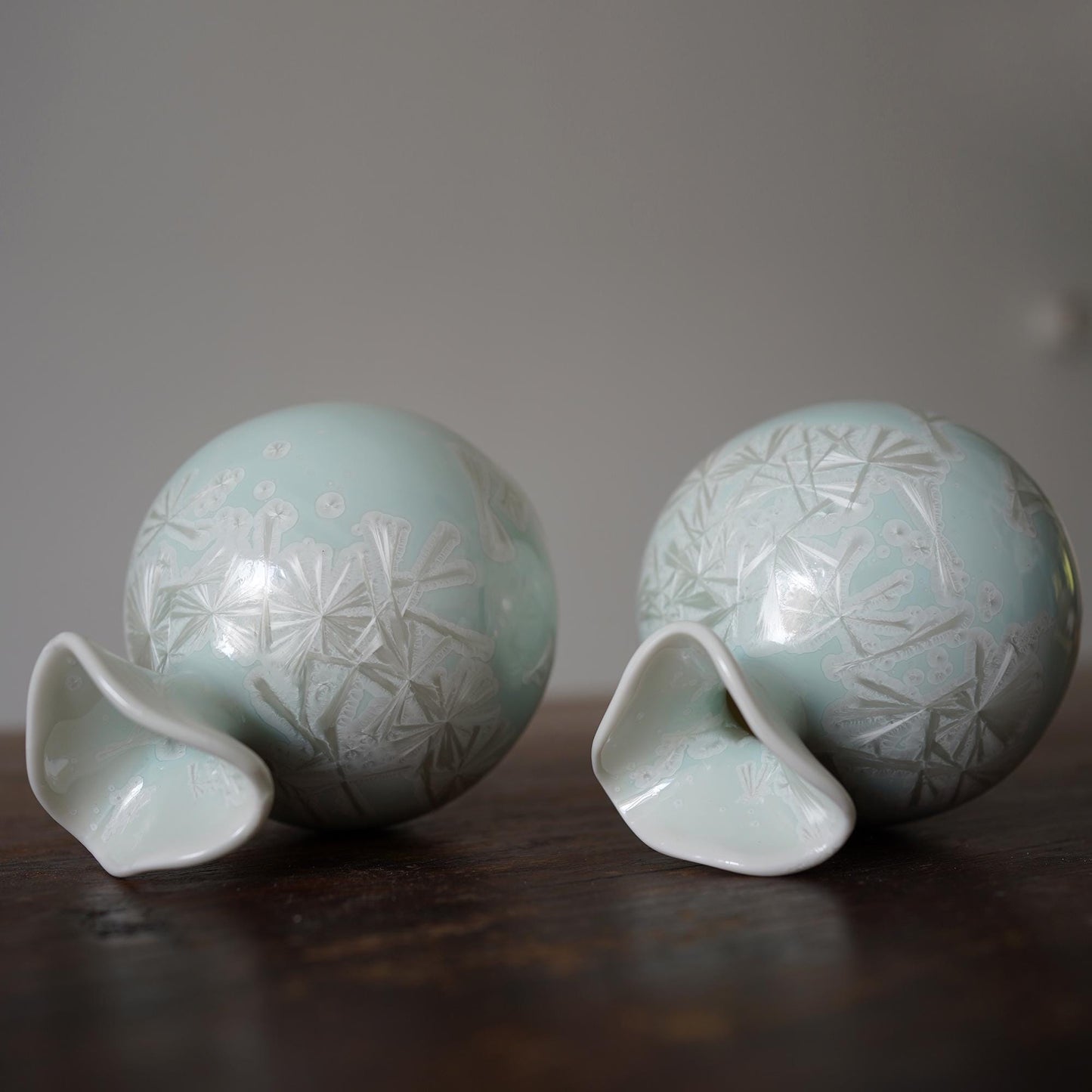 Crystalline Ceramic Vase