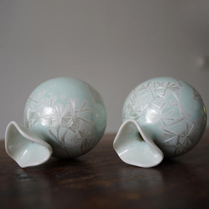 Crystalline Ceramic Vase