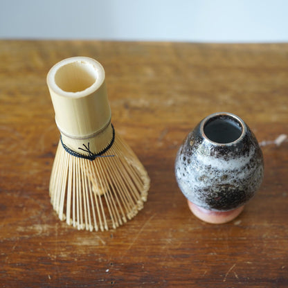 Handcrafted Shino Glaze Matcha Whisk Holder