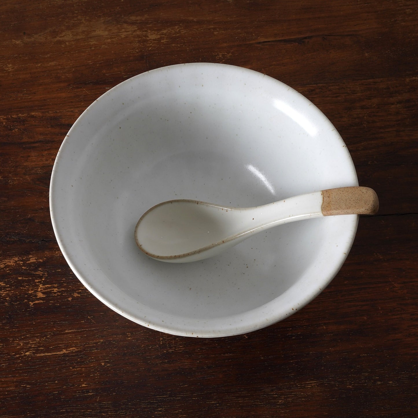 white Ceramic Spoons
