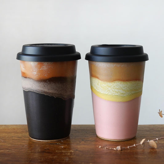 Travel Mug with Silicone Snap Lid