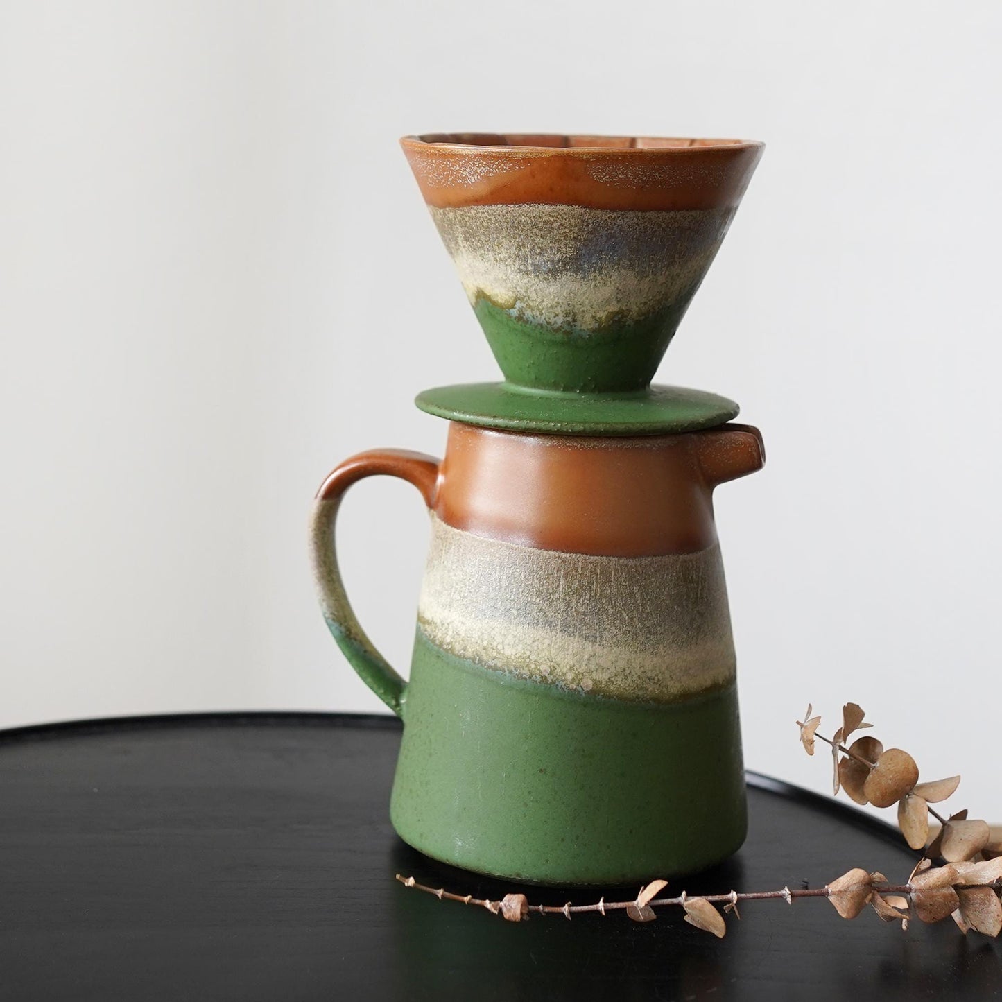 Green Pour Over Coffee Maker Set