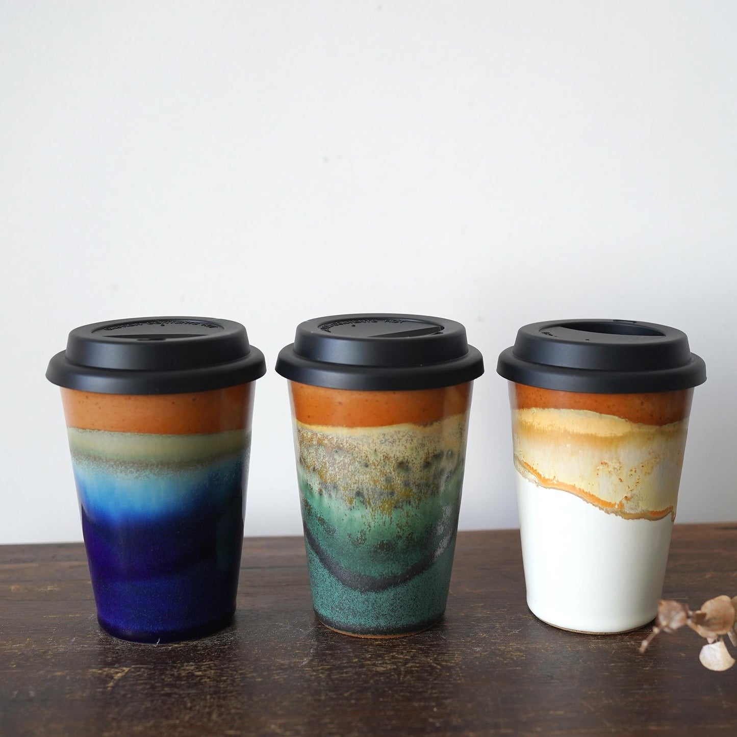 Travel Mug with Silicone Snap Lid