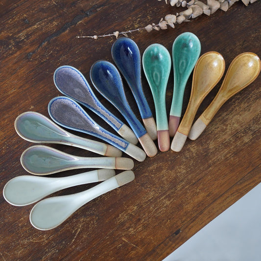 Handmade Ceramic Soup Spoons