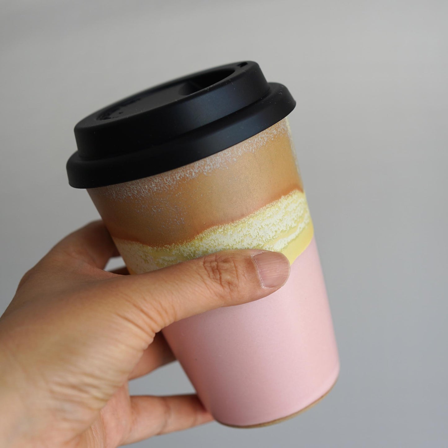 Travel Mug with Silicone Snap Lid