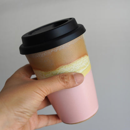 Travel Mug with Silicone Snap Lid