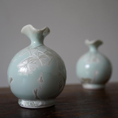 Crystalline Ceramic Vase