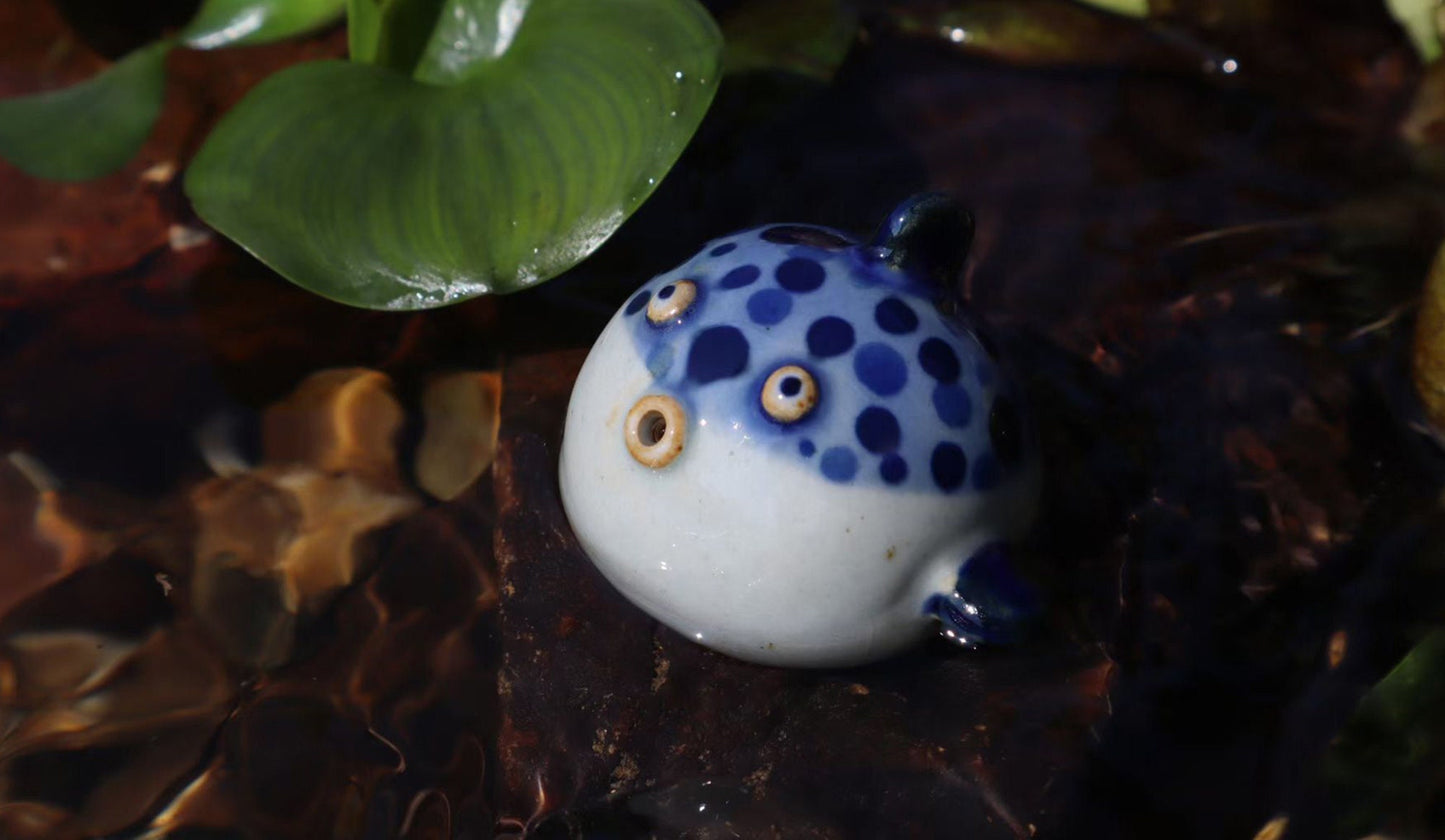 Handmade cute little fish incense holder