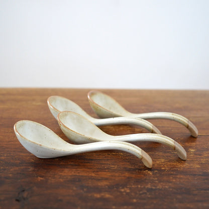 White Large Ramen Spoon