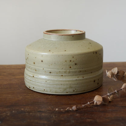 Pottery matcha bowl with bamboo whisk scoop set