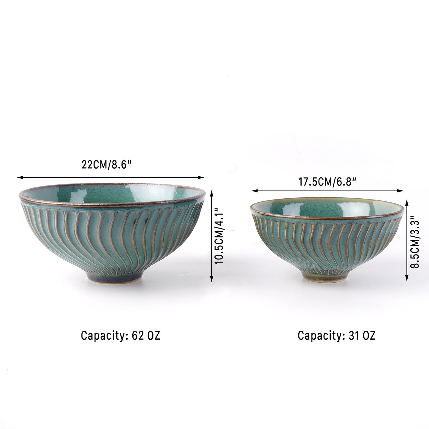 62 Oz XL Large Ceramic Ramen Bowl