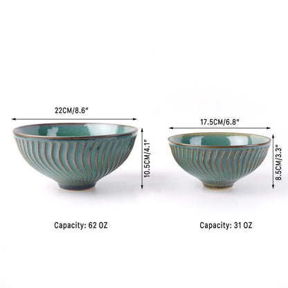 62 Oz XL Large Ceramic Ramen Bowl