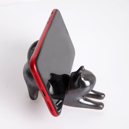 Ceramic Cat cell phone holder