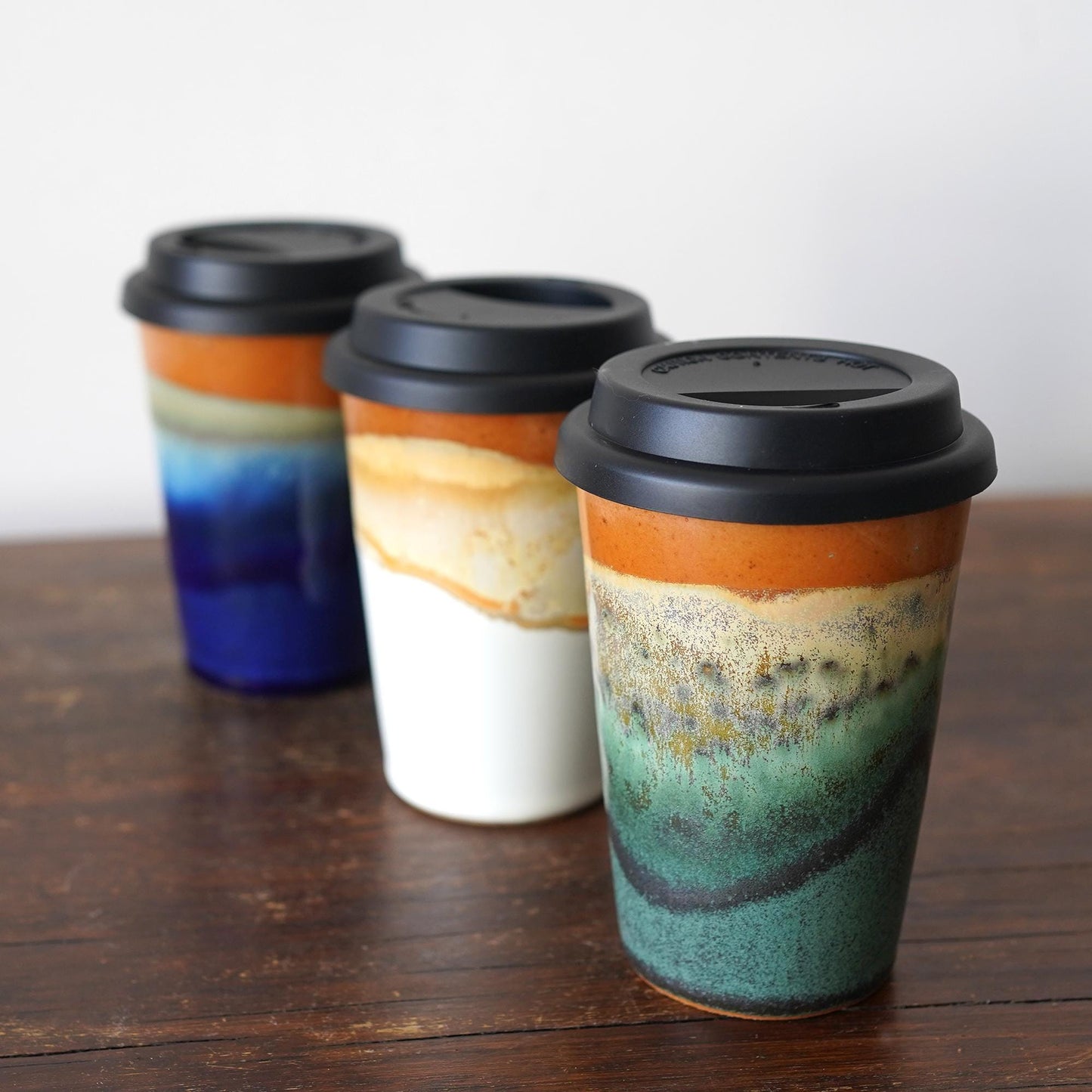 Travel Mug with Silicone Snap Lid