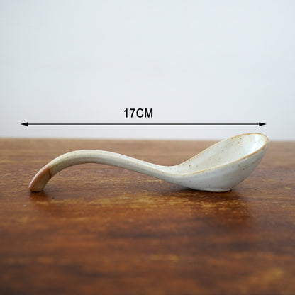 White Large Ramen Spoon