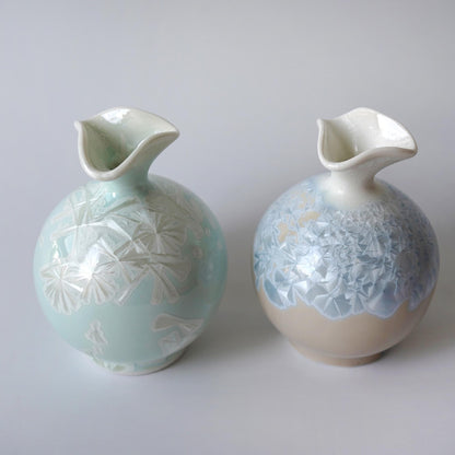 Crystalline Ceramic Vase