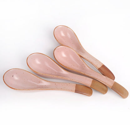 Pink Ceramic Ramen spoon