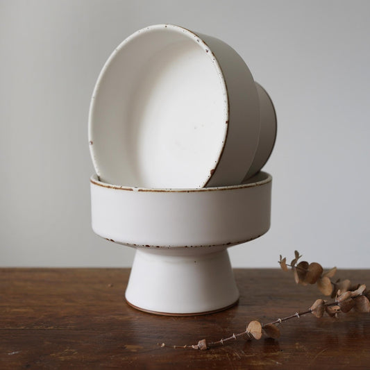 Zen Ikebana Ceramic Bowl