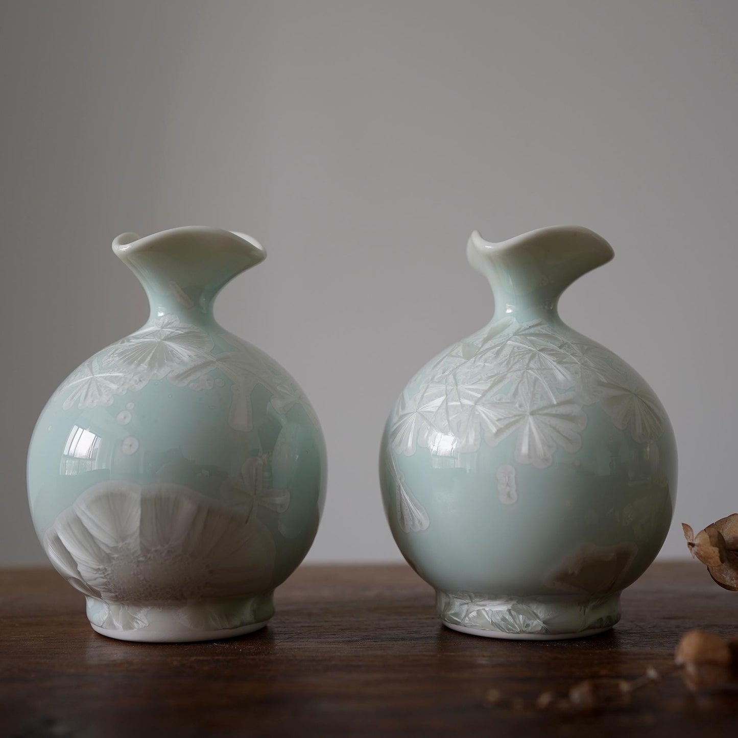 Crystalline Ceramic Vase