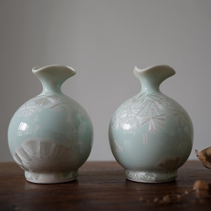 Crystalline Ceramic Vase