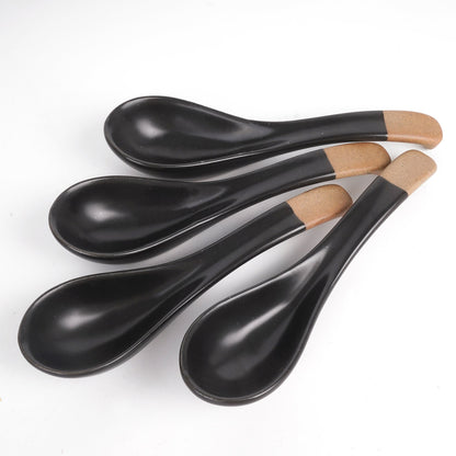 Black Soup Spoon /Ramen Spoon