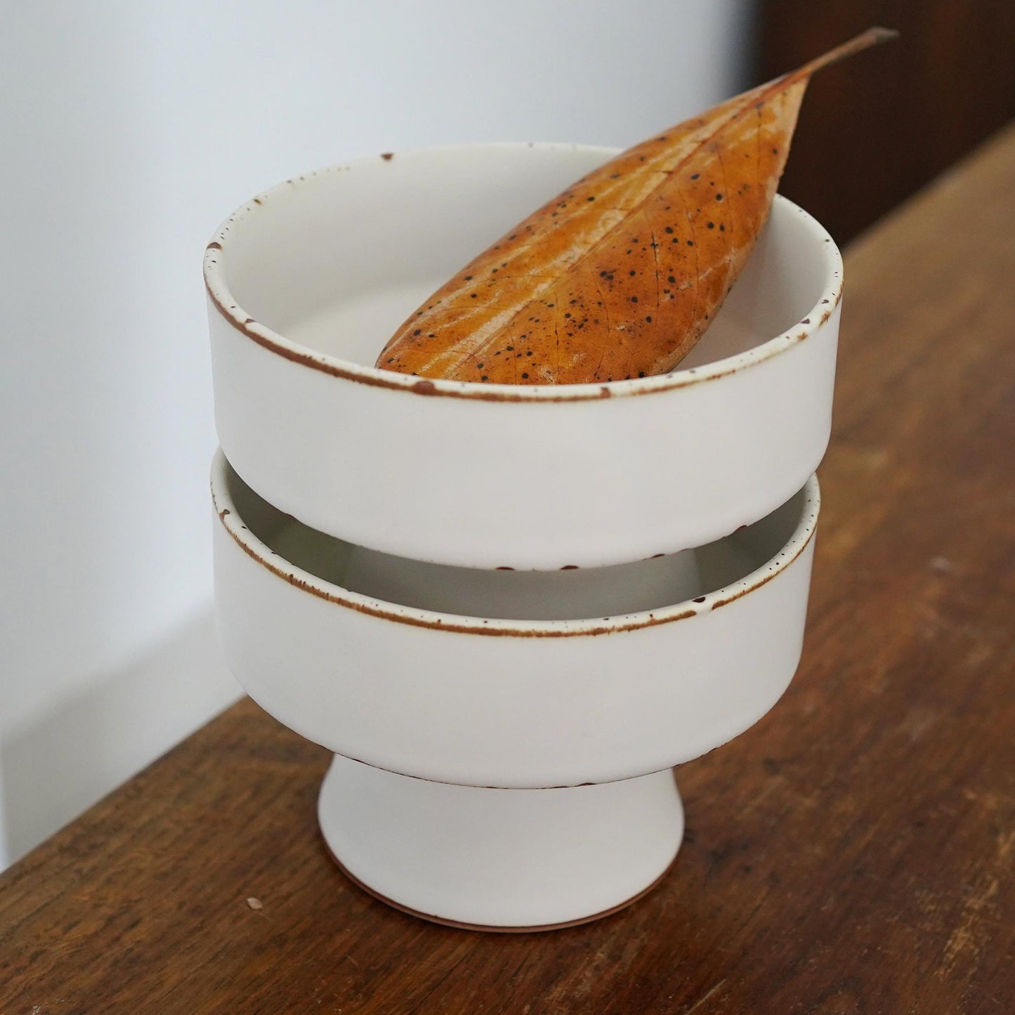 Zen Ikebana Ceramic Bowl