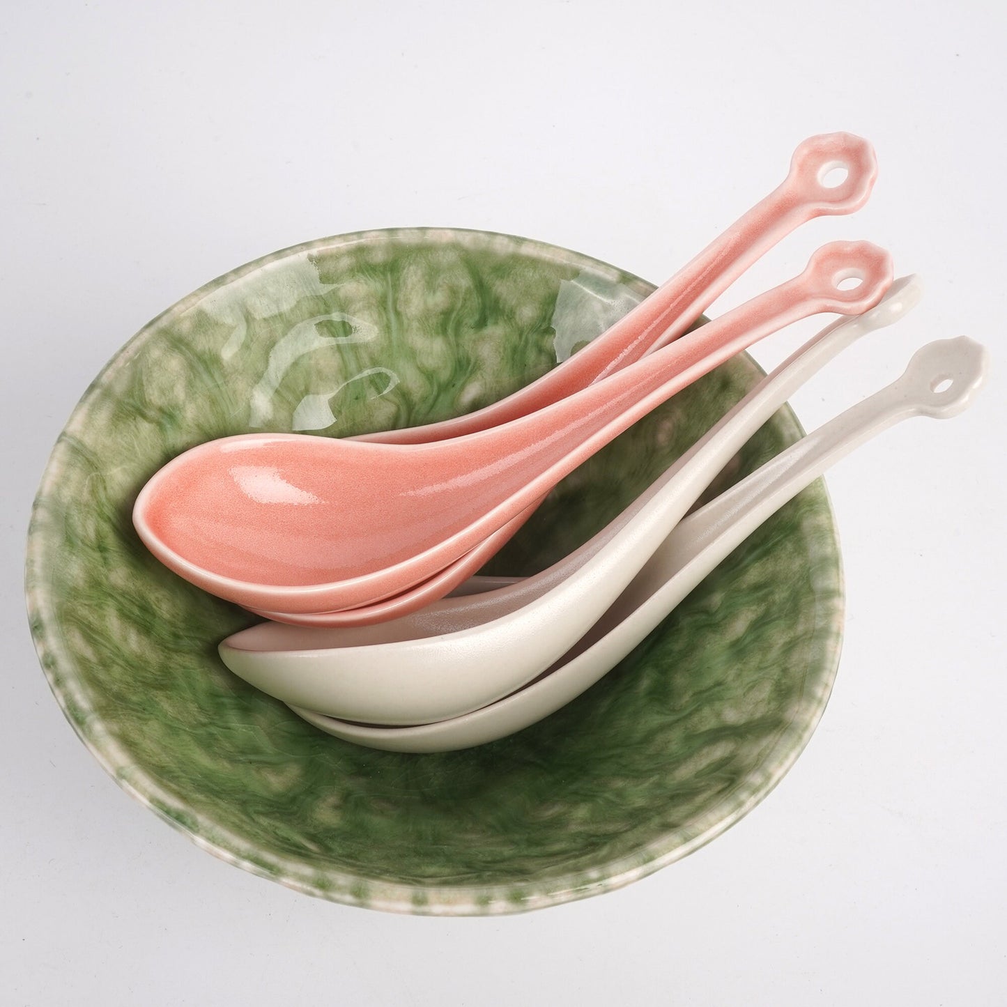 Chinese Ceramic Spoon Set