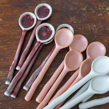 Small ceramic spoons