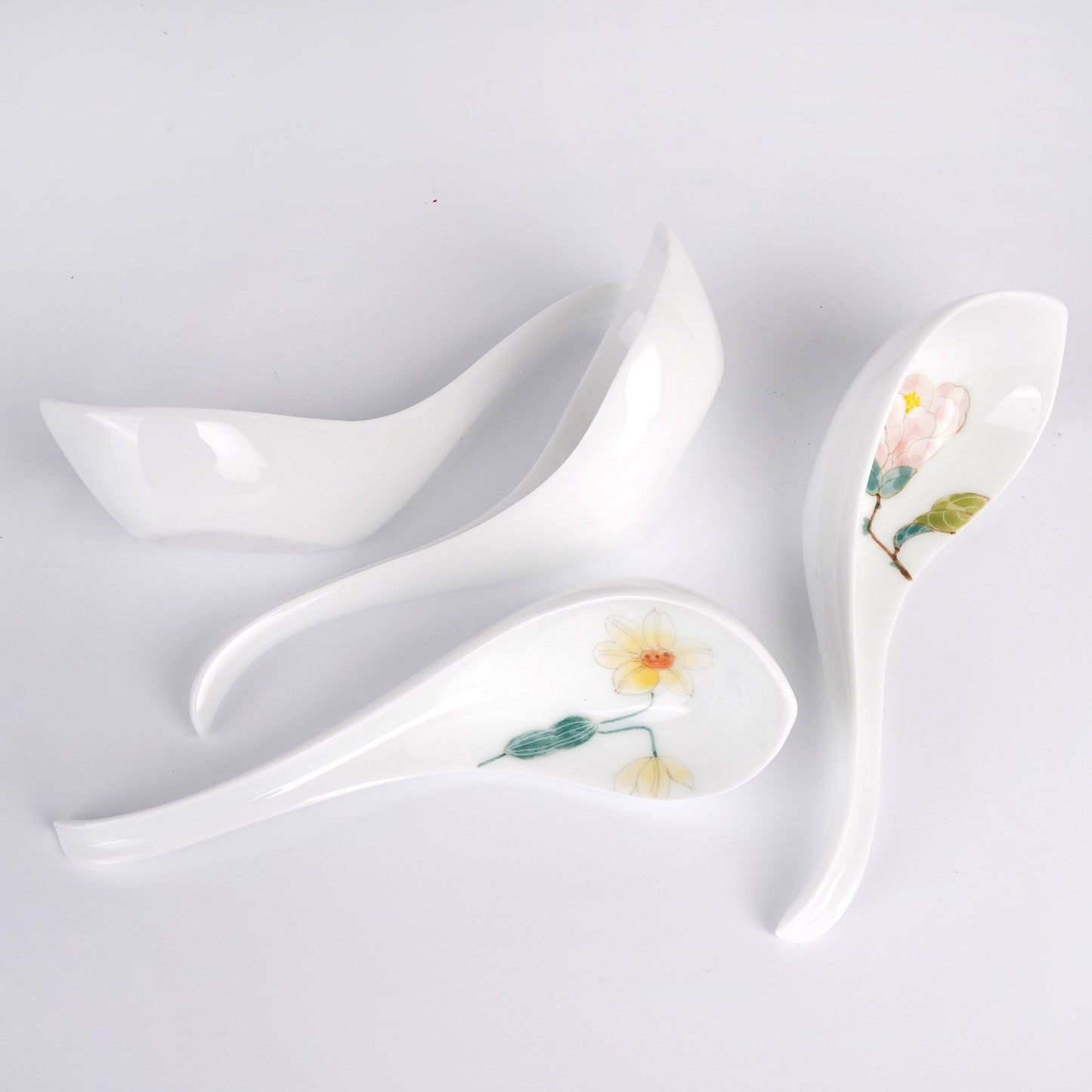 Floral ceramic Spoons
