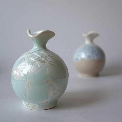 Crystalline Ceramic Vase