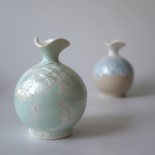 Crystalline Ceramic Vase