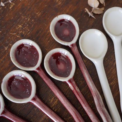 Small ceramic spoons