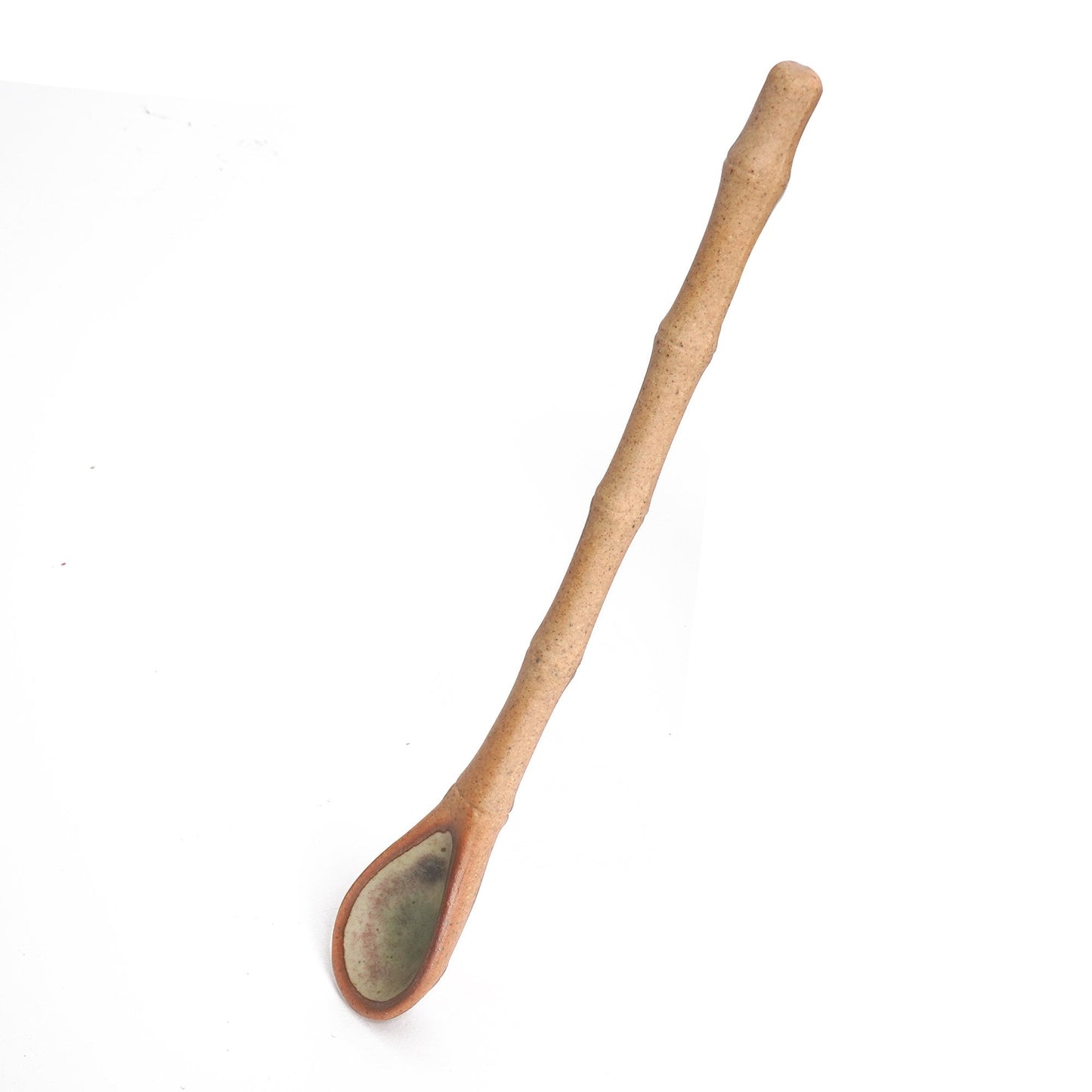 Ceramic Coffee Spoon/Bamboo shape handle stir stick