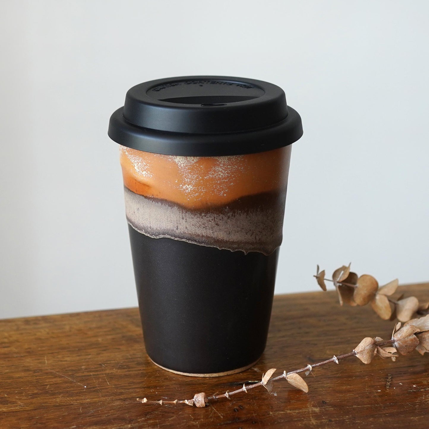 Travel Mug with Silicone Snap Lid