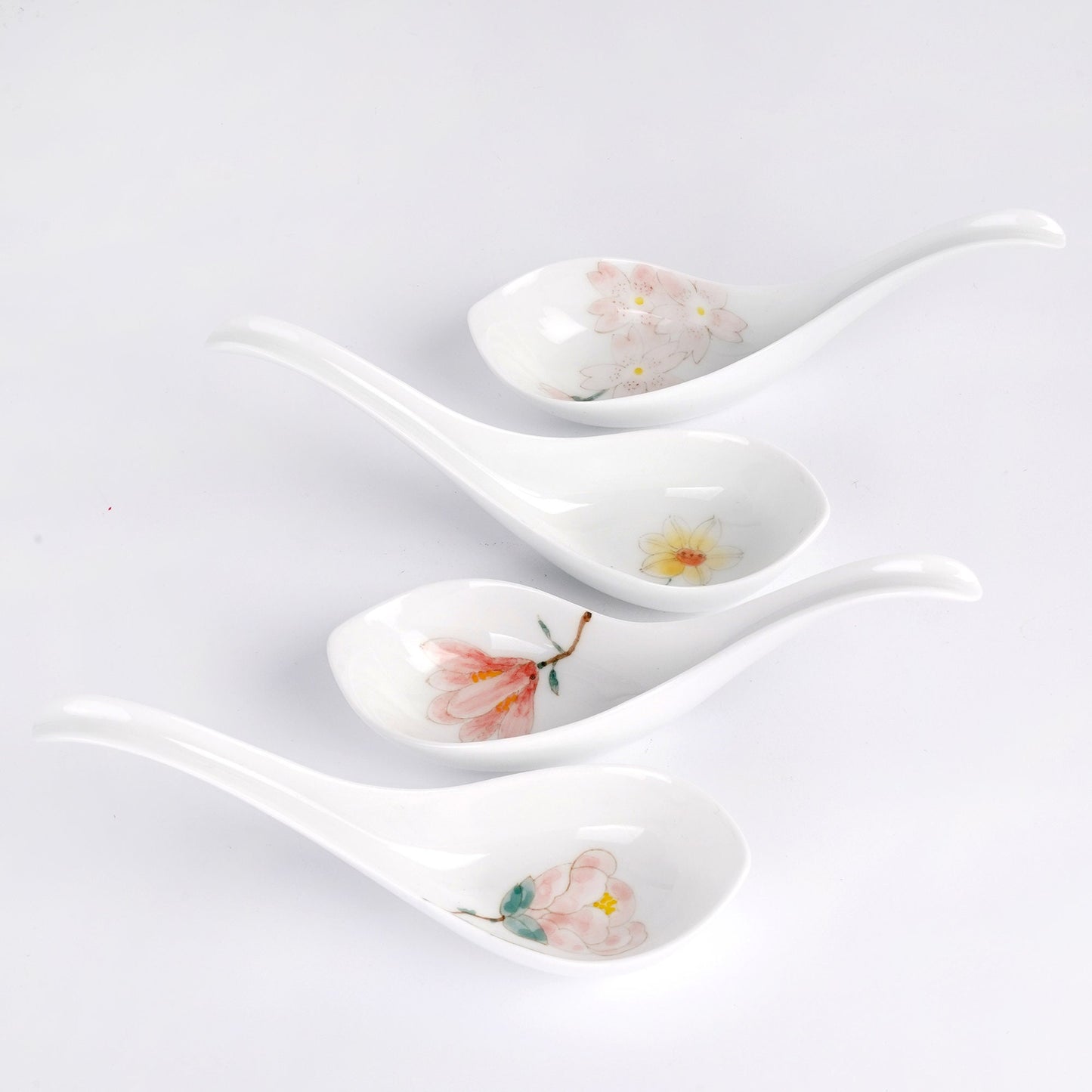 Floral ceramic Spoons