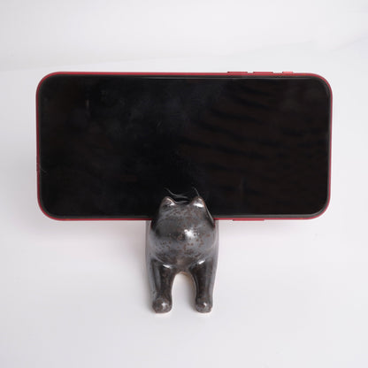 Ceramic Cat cell phone holder