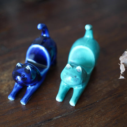 Ceramic Cat cell phone holder