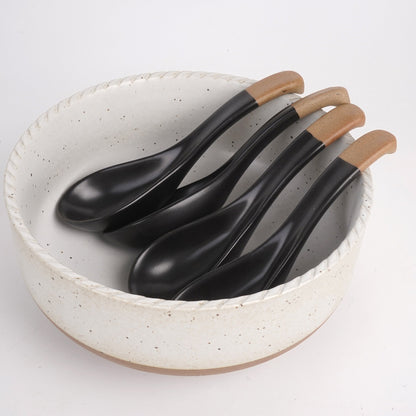 Black Soup Spoon /Ramen Spoon
