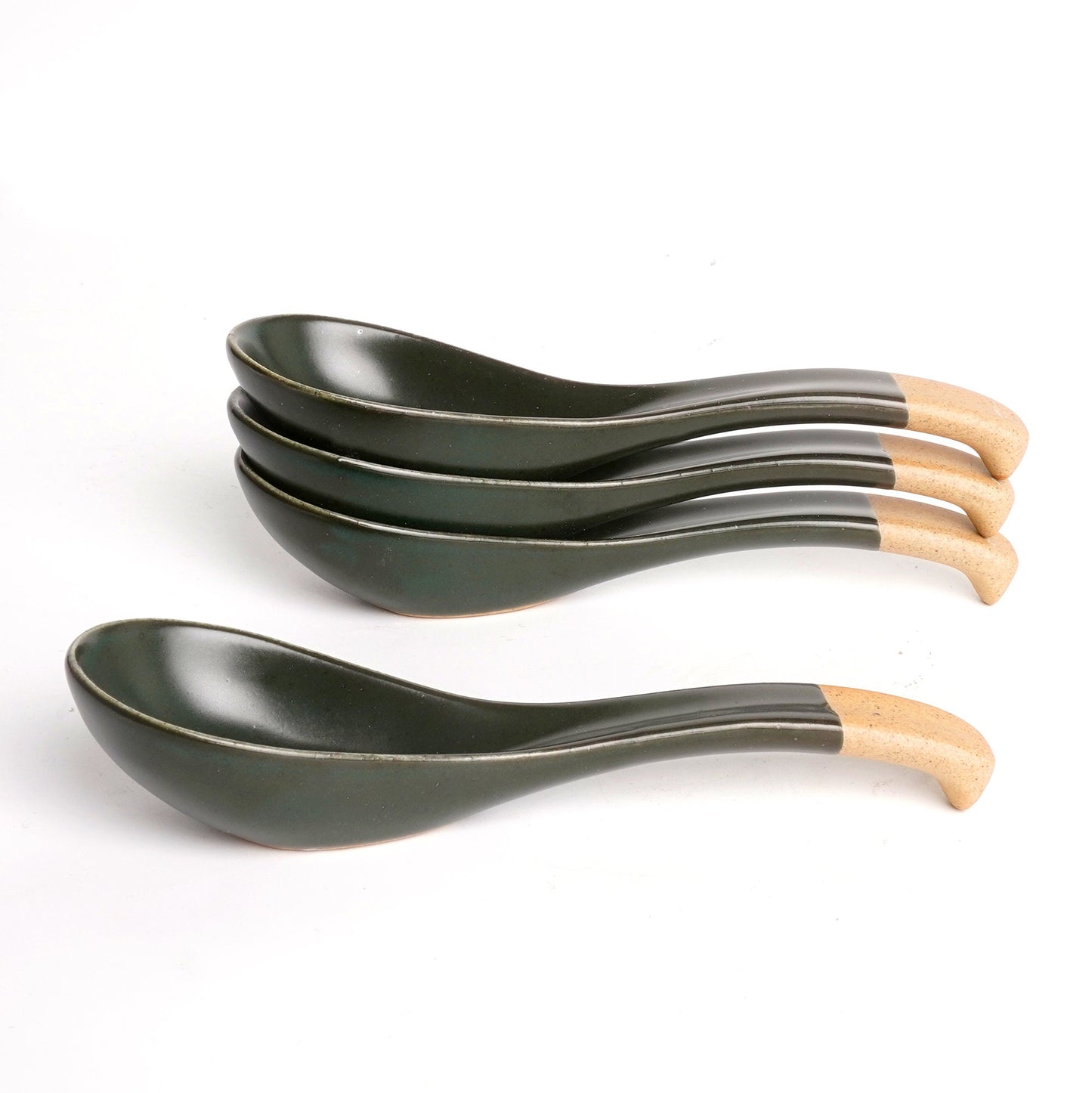 Dark Green Ramen Spoon