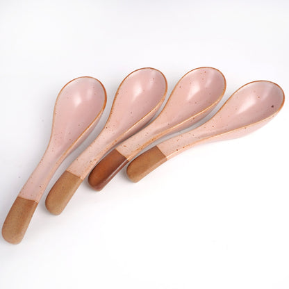 Pink Ceramic Ramen spoon