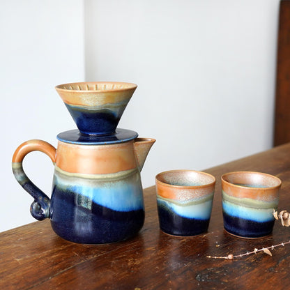 Blue Ceramic Pour Over