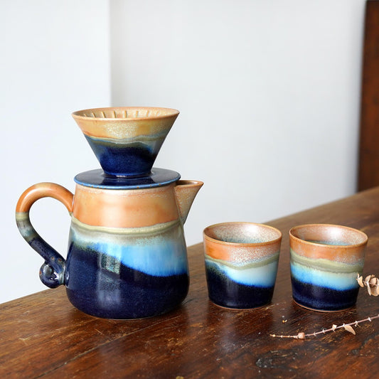 Blue Ceramic Pour Over