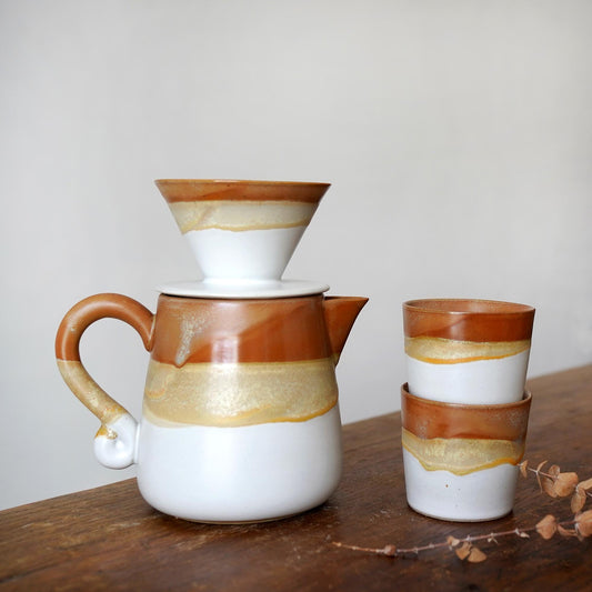 White Ceramic Pour Over
